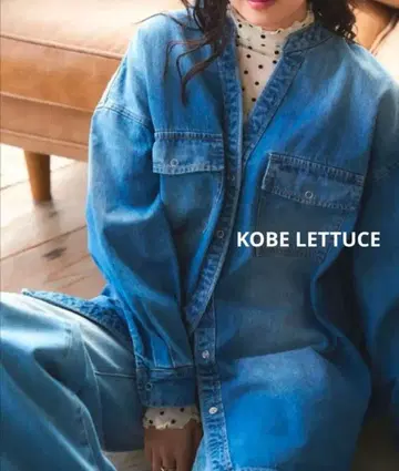 [1회 착용 새상품급] KOBE LETTUCE 오버 사이즈 데님 자켓