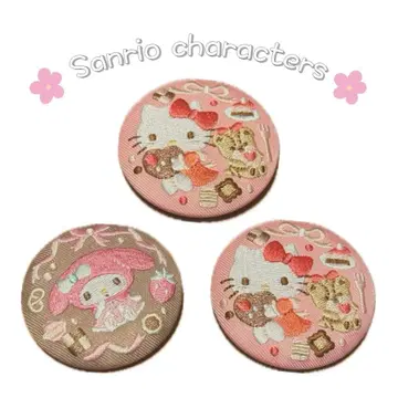 산리오 캐릭터즈 자수 캔뱃지 키티, 마이멜로디 3개 세트