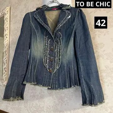 새상품급 사이즈 42 투 비 시크 데님 자켓