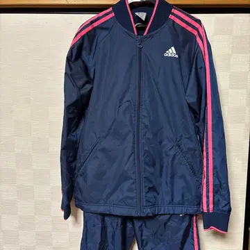 adidas 네이비 핑크 저지 L S