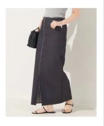 플라주 RIAM-PLAGE 스트레치 데님 타이트 스커트 사이즈 36