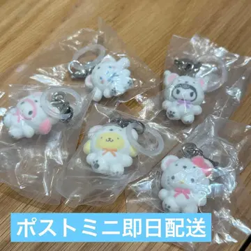 산리오 메지루시 복슬복슬 스노우 가챠가챠 메지루시 액세서리