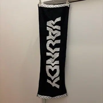 Vaundy 로고 자카드 타월 블랙