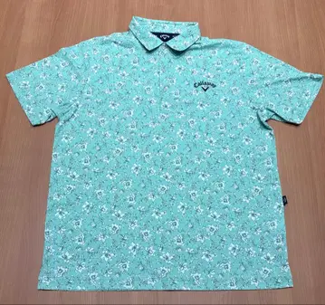 캘러웨이 플라워 패턴 골프 셔츠 LL