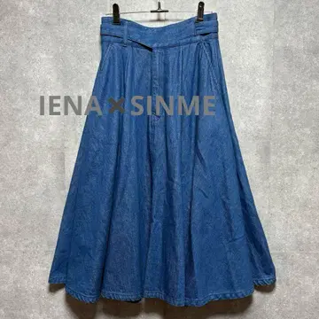 IENA SINME 데님 플레어 스커트