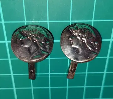 코인형 커프스 링크 순은제