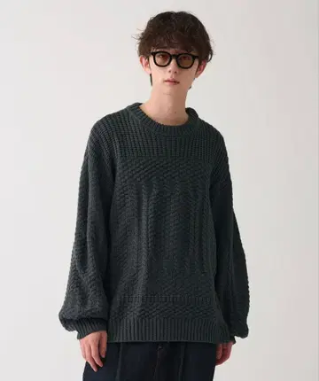 WETTEMPT 루즈 아란 케이블 니트