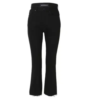 MADISONBLUE HEM CUT SLIM FLARE DENIM