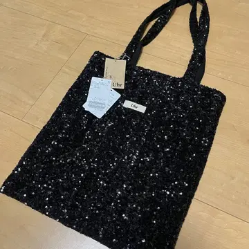 Uhr 스팽글 토트백 블랙