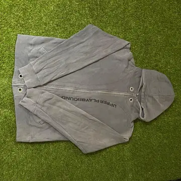 UPPER PLAYGROUND 그레이 지퍼 후드티