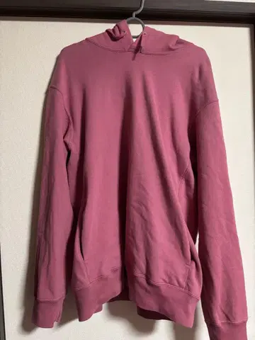 XL 핑크 후드 부착 후드티