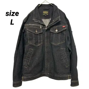작업복 업무 의류 멋진 작업복 데님 자켓 L 사이즈 인디고