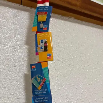 아테네 올림픽 2004 코카콜라 핀 배지 세트