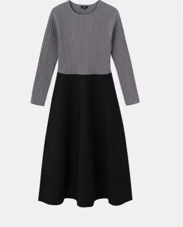 PLST 플라스테 홀 가먼트 니트 원피스 M