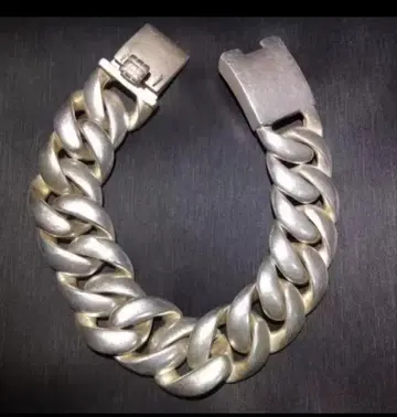 중량감 있는 빈티지 키헤이 체인 팔찌 S925 각인 있음