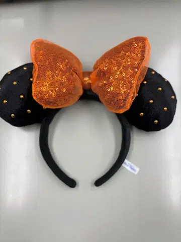 미니 마우스풍 머리띠 오렌지
