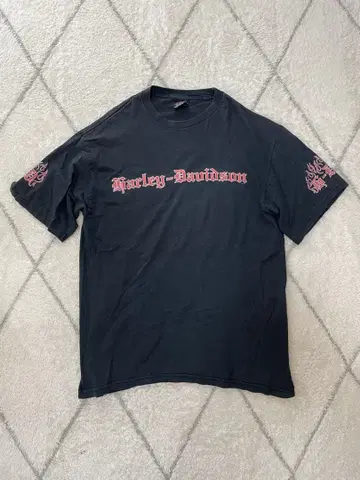 Harley-Davidson 파이어 프린트 T셔츠