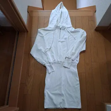 INGNI 후드 부착 리브 니트 원피스 M