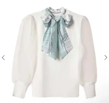 eimy istoire 스카프 포함 시어 슬리브 니트 풀오버