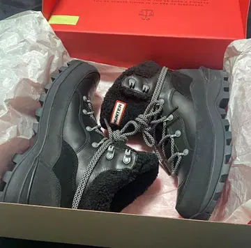 HUNTER 스노우 부츠 블랙