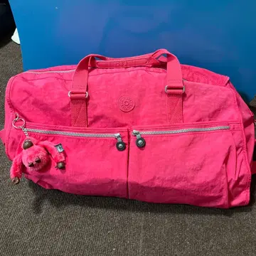 kipling 핑크 보스턴 백 대용량 지퍼 포함