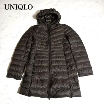 미사용 유니클로 울트라 라이트 다운 롱 코트 브라운 S