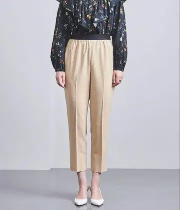 UNITED ARROWS 트윌 슬림 테이퍼트 팬츠 허리밴딩 사양 1