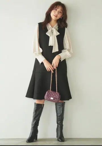 세탁 가능한 페루 펄 포인트 던보드 점퍼 스커트