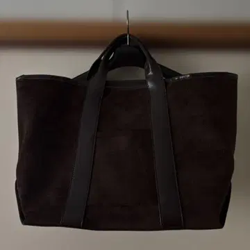 [ 새상품 ] 대용량 다크 브라운 스웨이드 토트백