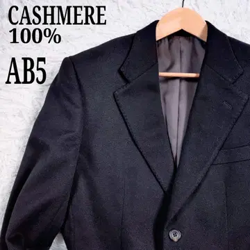 [광택 블랙] 캐시미어 자켓 블랙 2버튼 스티치