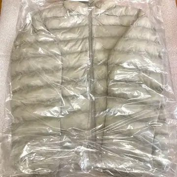 퍼프 테크 자켓 유니클로 베이지 M 사이즈 아우터 택 포함 가을 겨울
