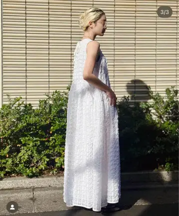 세실리 반센 슬리브리스 롱 원피스