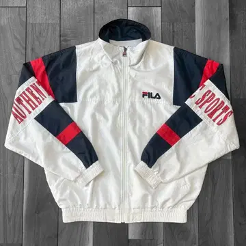 FILA y2k archive 00s 크롭 나일론 자켓 자수 로고