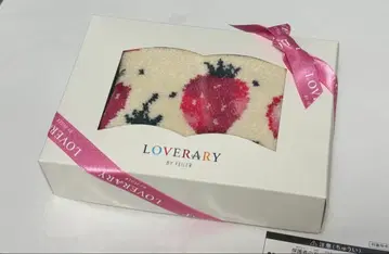 스트로베리 도트 키&카드 파우치 아이보리