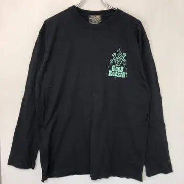 GOOD ROCKIN' 구제 의류 멕시칸 카우보이 해골 롱 T