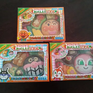 호빵맨 도시락 퍼즐 세트 세균맨 짤랑이 3개 세트