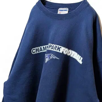 헤인즈 NFL 뉴잉글랜드 패트리어츠 자수 맨투맨 네이비 XL 구제 의류