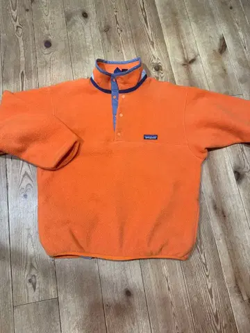 patagonia 키즈 XL 플리스 자켓 오렌지