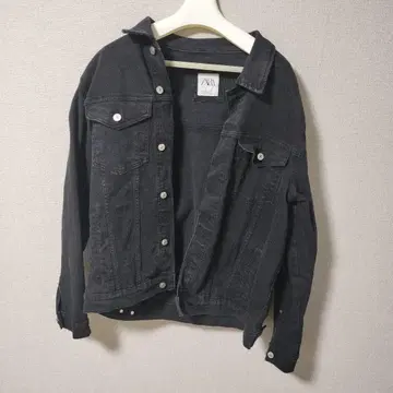 ZARA 블랙 데님 자켓 G XL