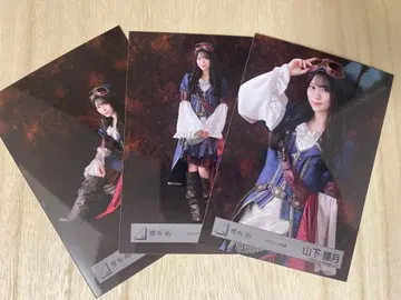 야마시타 시즈키 사쿠라자카46 파이리츠 의상 브로마이드 3장 세트
