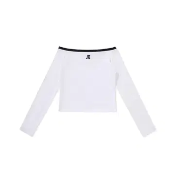 Rest&recreation 오프숄더 화이트 긴팔 상의