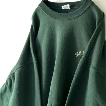 저지즈 패밀리 뱅크 자수 맨투맨 XL 그린 녹색 구제 의류