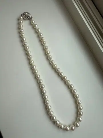 [ SILVER ] 펄 목걸이