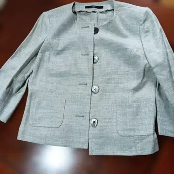 DAKS 그레이 버튼 부착 자켓 38