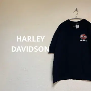 HARLEY DAVIDSON 블랙 티셔츠 원포인트