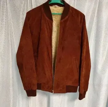 일본산 빈티지 페이크 스웨이드 보아 안감 자켓