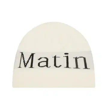 아이보리 니트 모자 Matin Kim