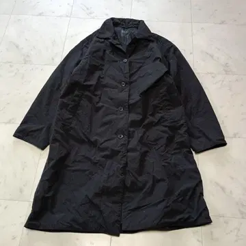 무인양품 충전솜 블루종 롱 코트 M