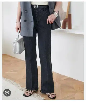 DISCOAT [개량판] US 코튼 데님 플레어 팬츠