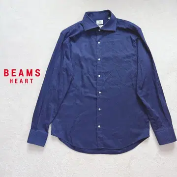 빔즈 테시투라 몬티 원단 고급 긴팔 셔츠 이탈리아 파랑 L